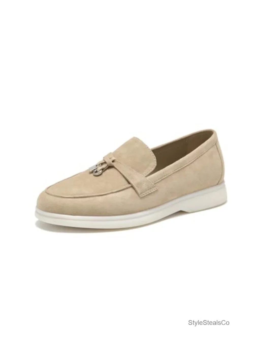 Lambskin Suede Loafers Flats Slip On Penny Loafers Driving Comfortable Dress